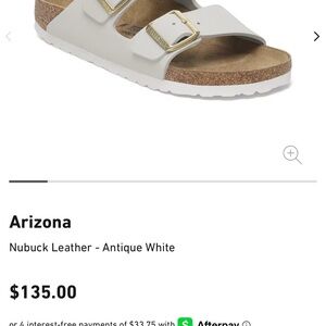 Birkenstock Arizona Sandals in Antique White